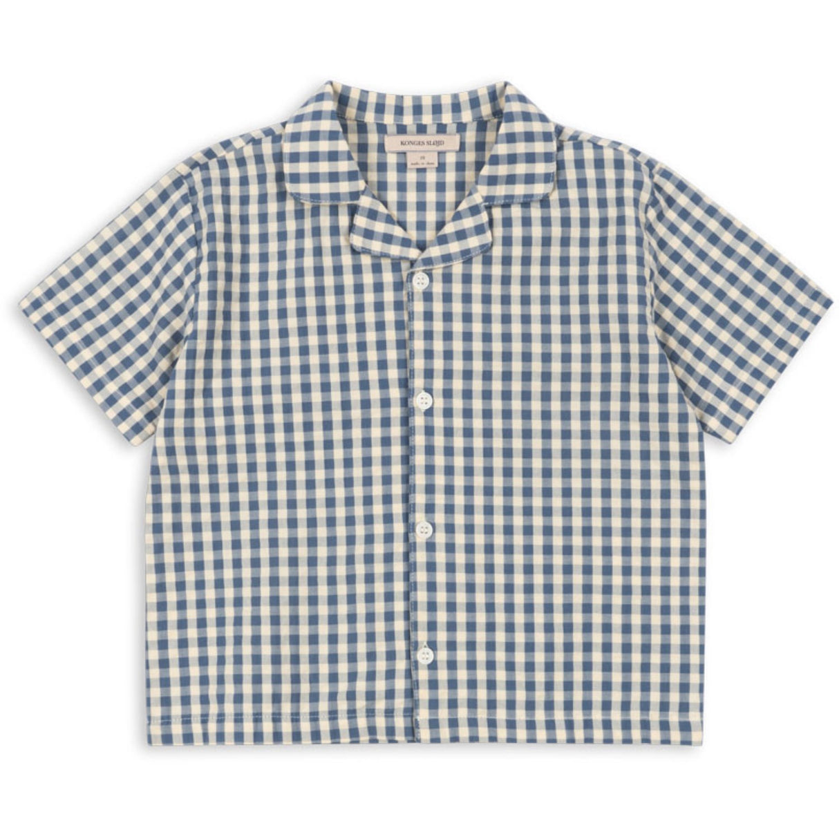 Konges Sløjd Captains Blue Check Kim Ss Skjorta Gots