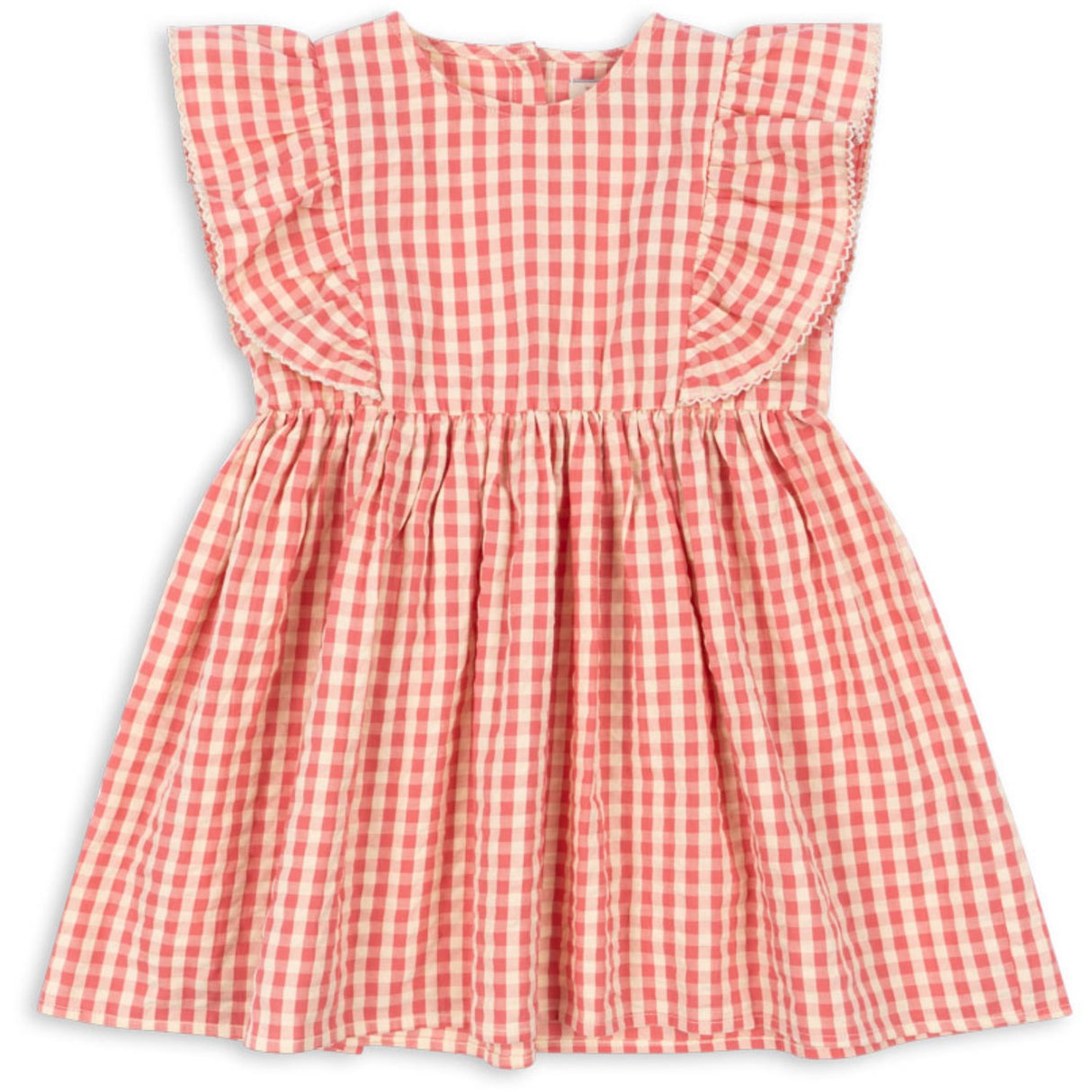 Konges Sløjd Flamingo Plume Check Kim Frill Klänning Gots