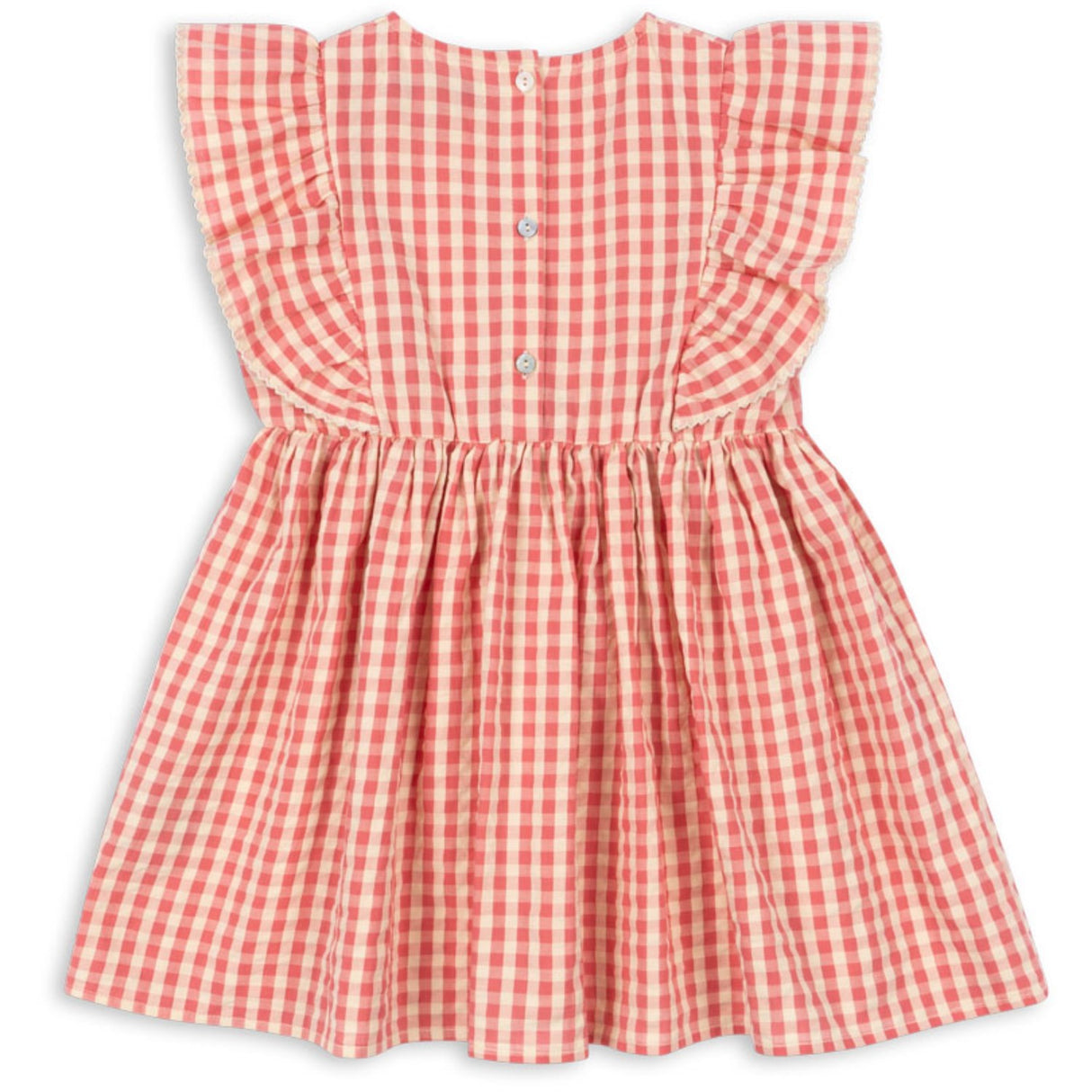 Konges Sløjd Flamingo Plume Check Kim Frill Klänning Gots