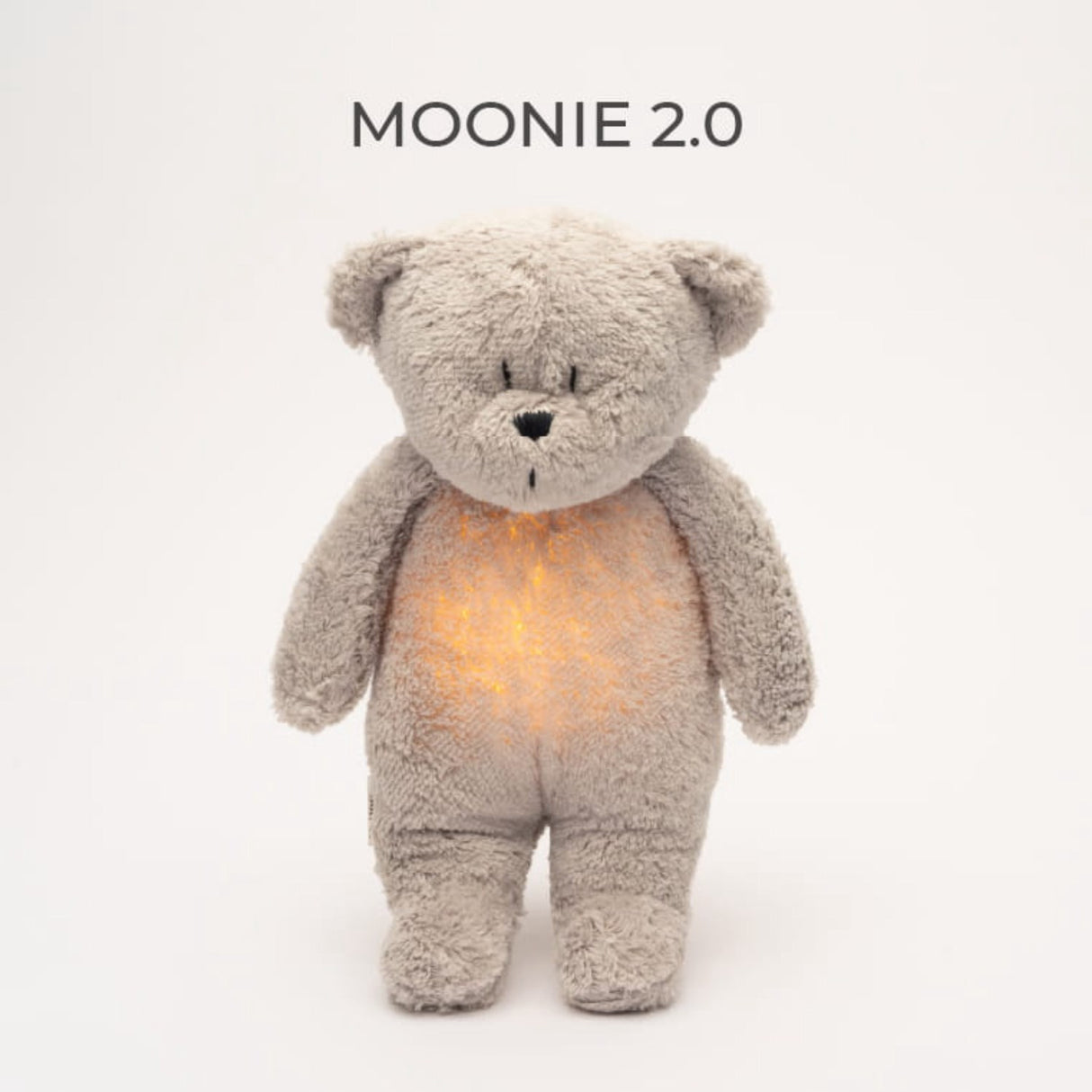 Moonie Gray 2.0 Organic Humming Björn Med en Lampa