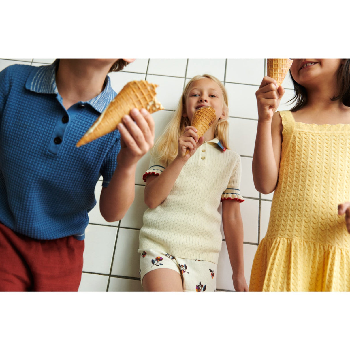 FUB washed indigo Structure Pikétröja