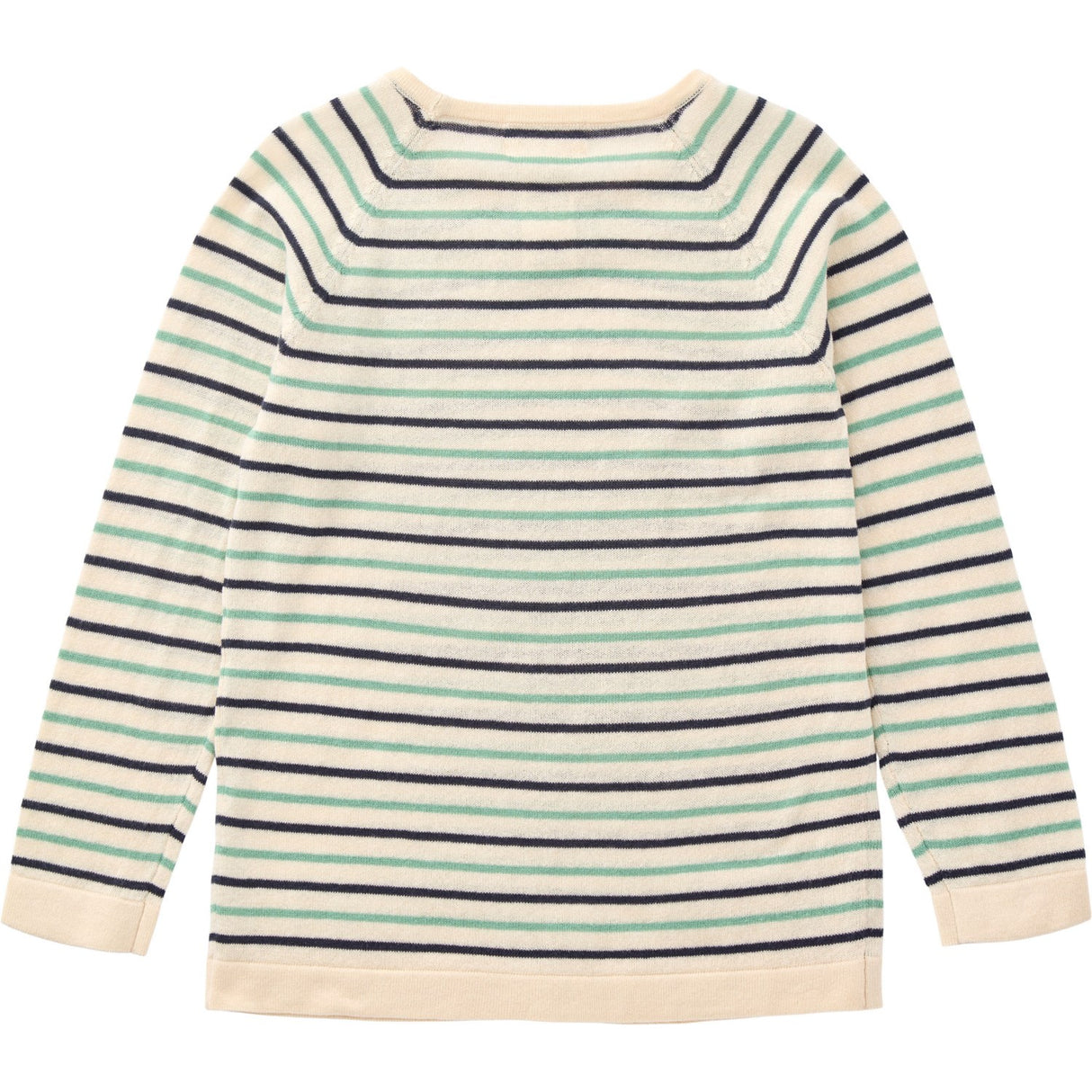 Copenhagen Colors Cream/Navy/Sky Blue Comb. Stickat Blus