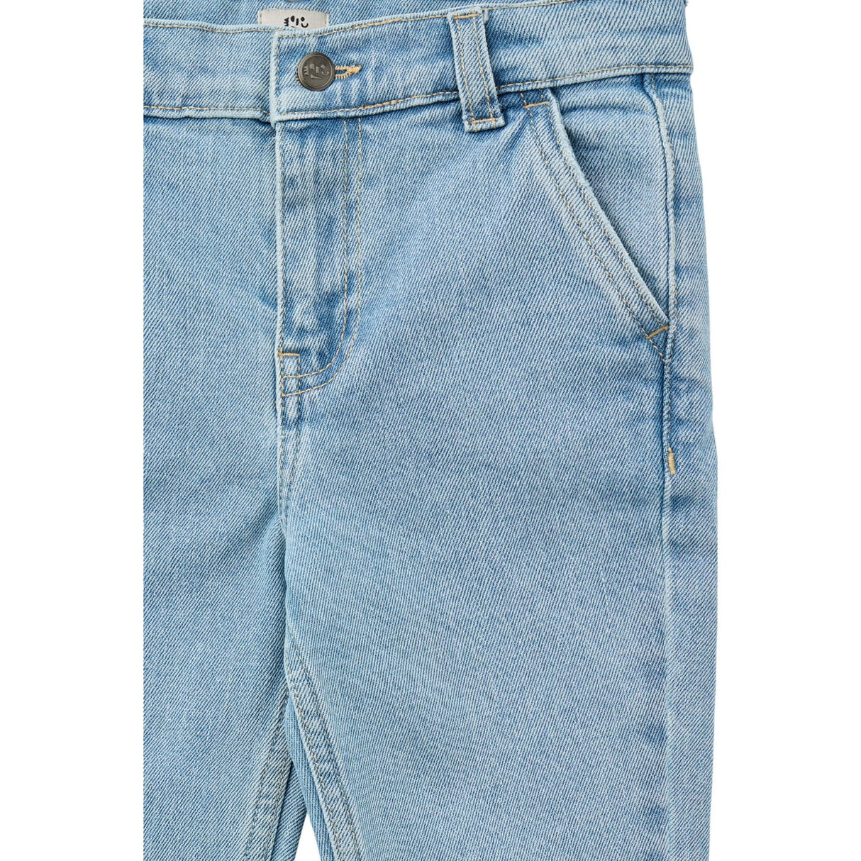 COPENHAGEN COLORS Lt. Blue Washed Organic Denim Chinos Byxor - Slim Fit