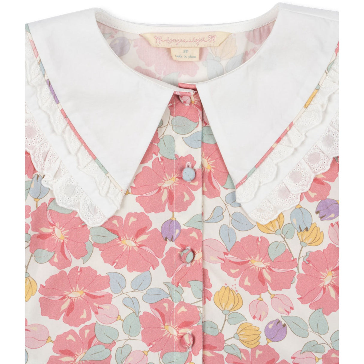 Konges Sløjd Fleur Anglaise Coeur Krage Klänning Gots