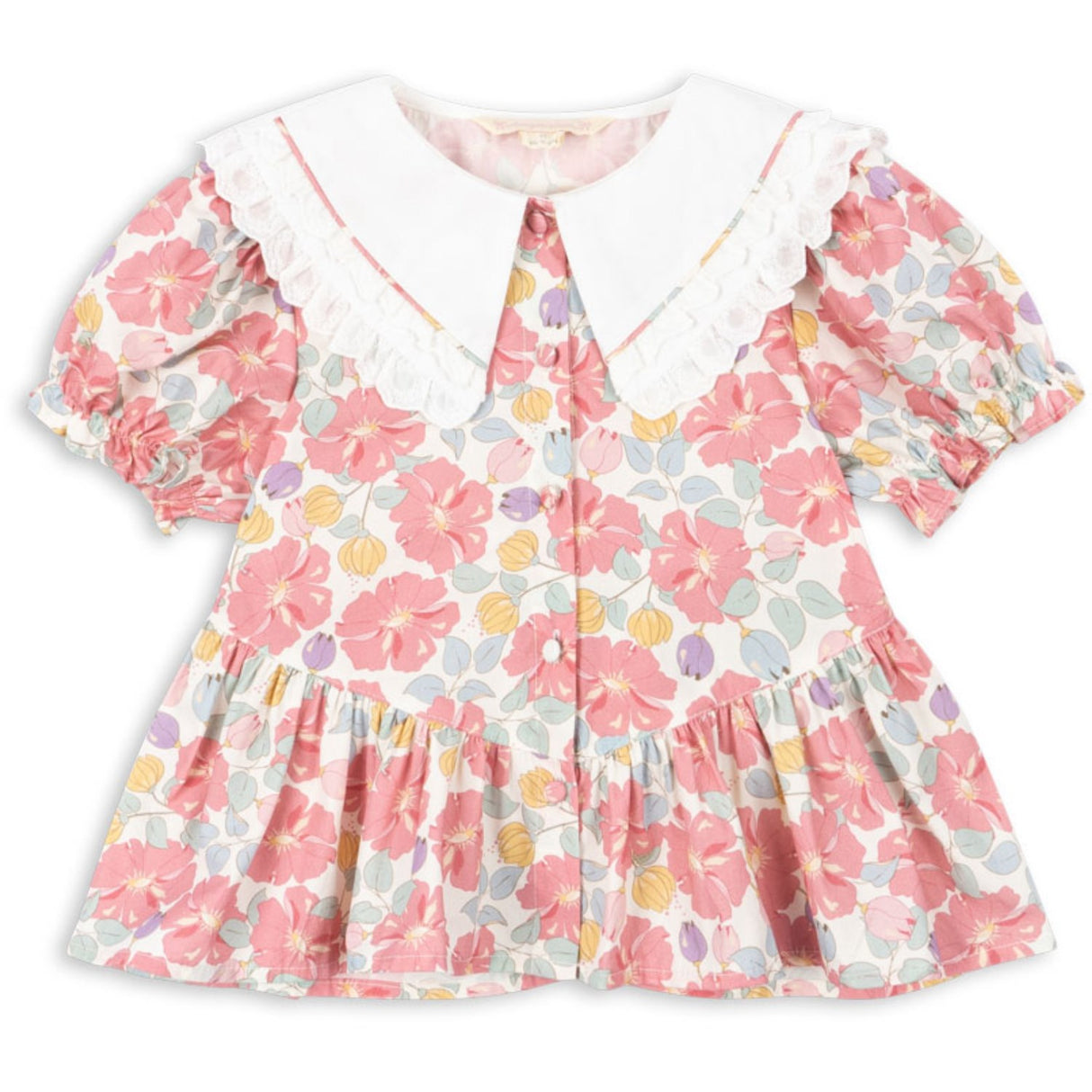 Konges Sløjd Fleur Anglaise Coeur Krage Skjorta Gots