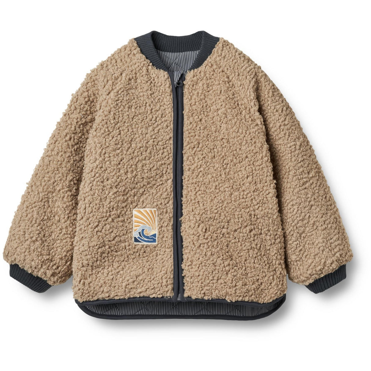 Wheat Ink Stripe Vändbar Thermo Jacka Lake