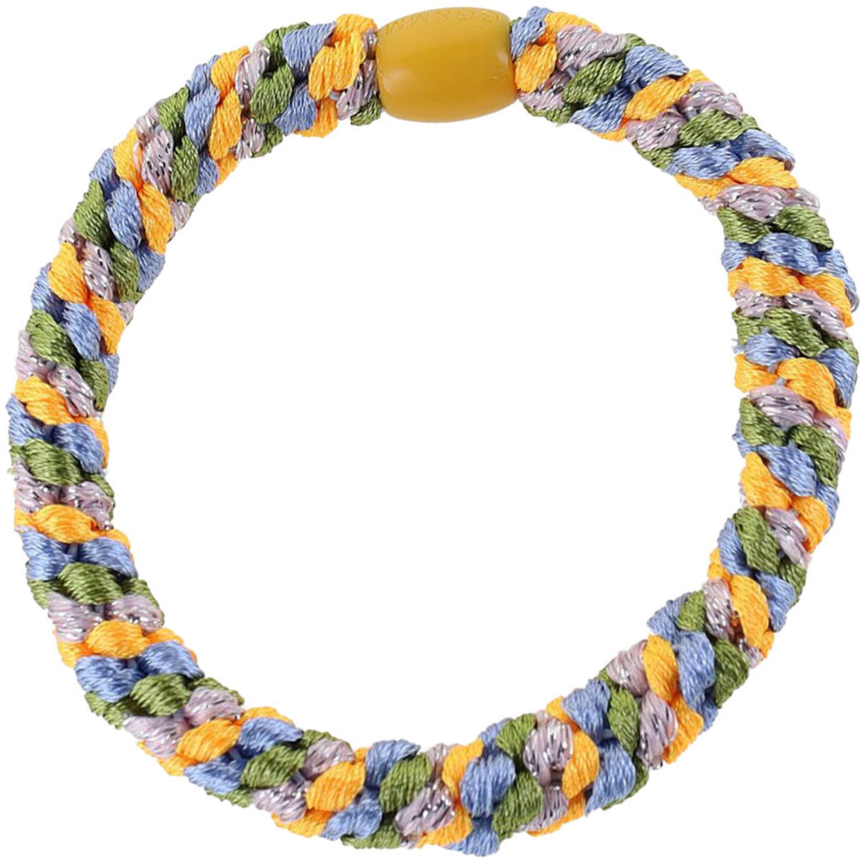 Bow's by Stær Flätat Hår Elastiskt - Multi Blå/Orange/Grön/Lila Glitter 6-pack