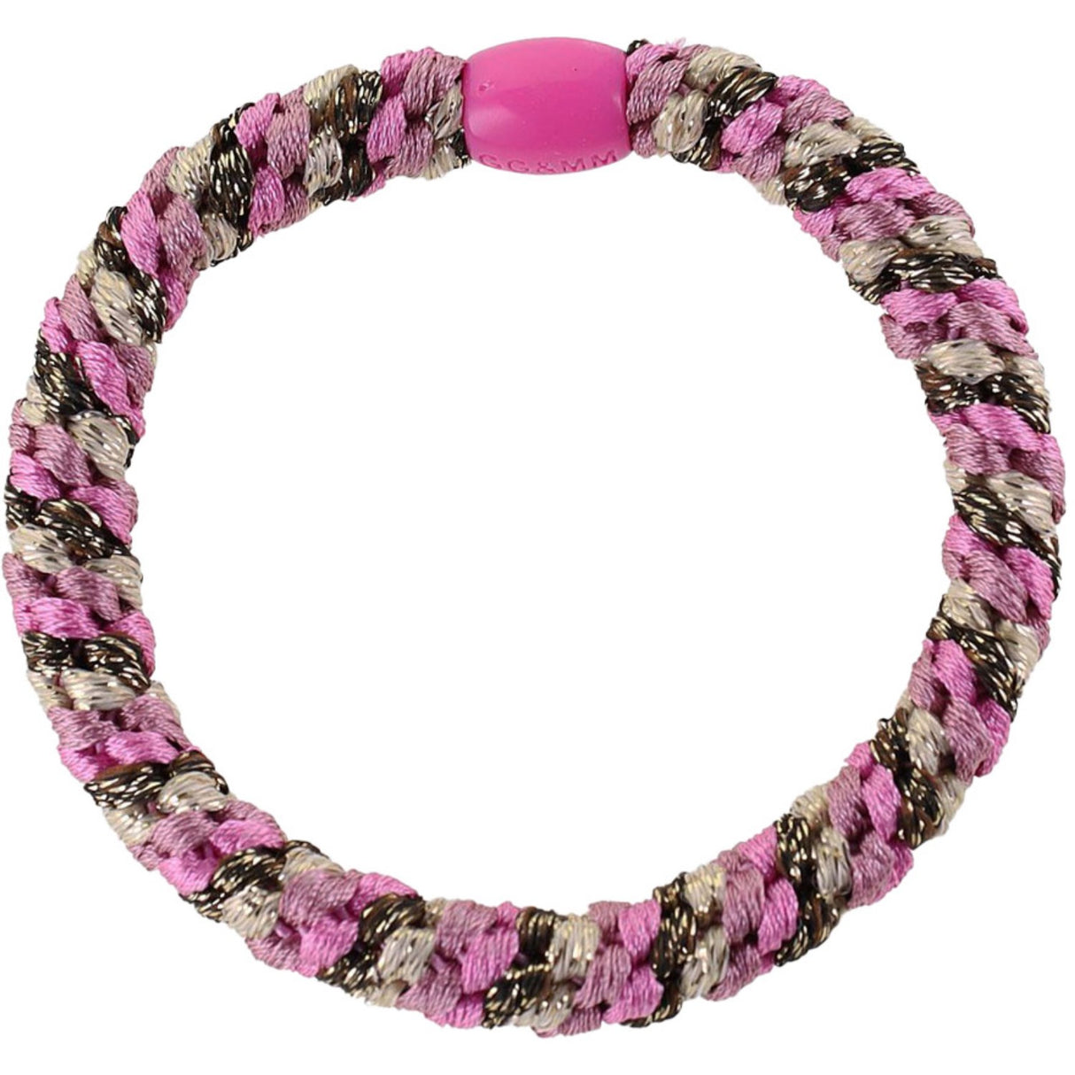 Bow's by Stær Flätat Hår Elastiskt - Multi Rosa/Brun/Sandglitter 6-pack