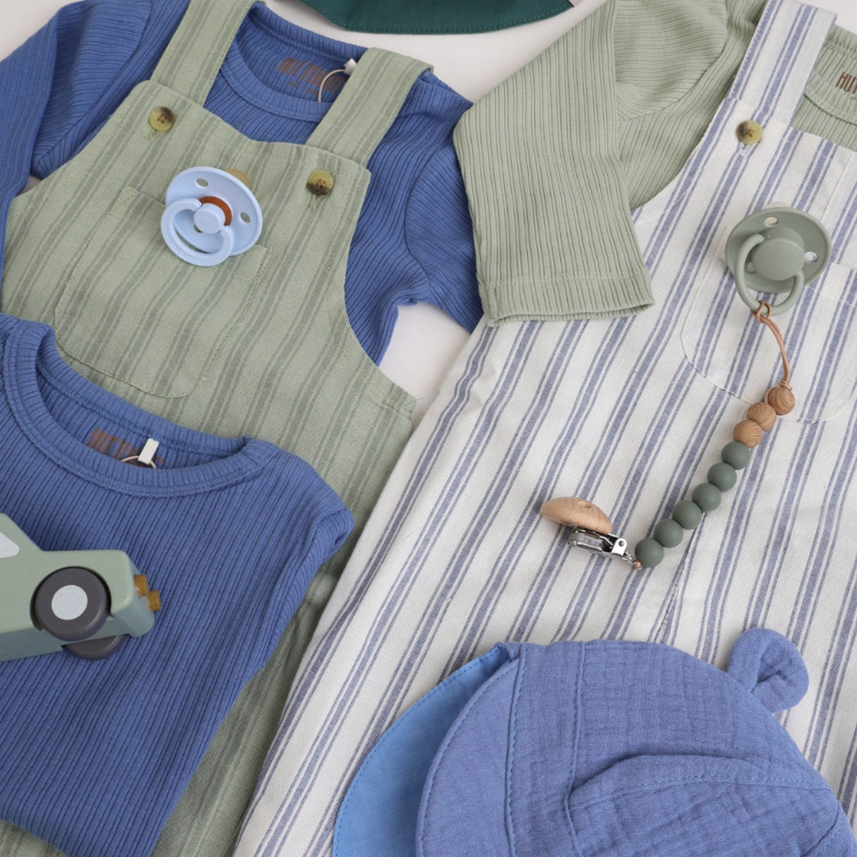 Huttelihut Desert Sage Overalls YD Stripe