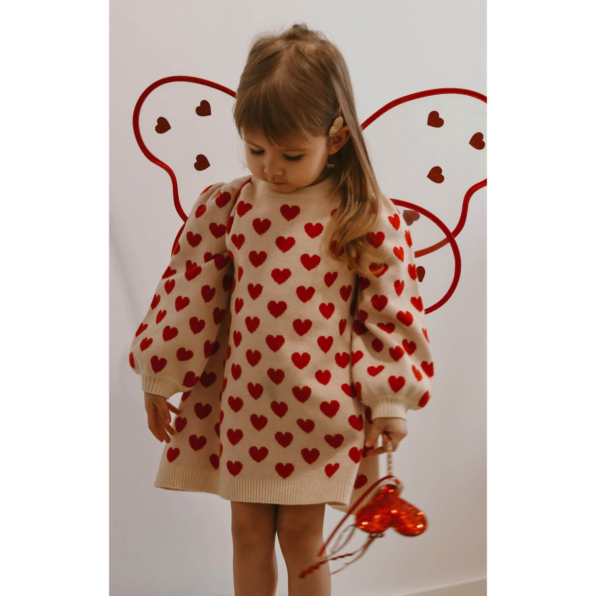 Fliink Pompeian Red/ Sandshell Alon Heart Klänning