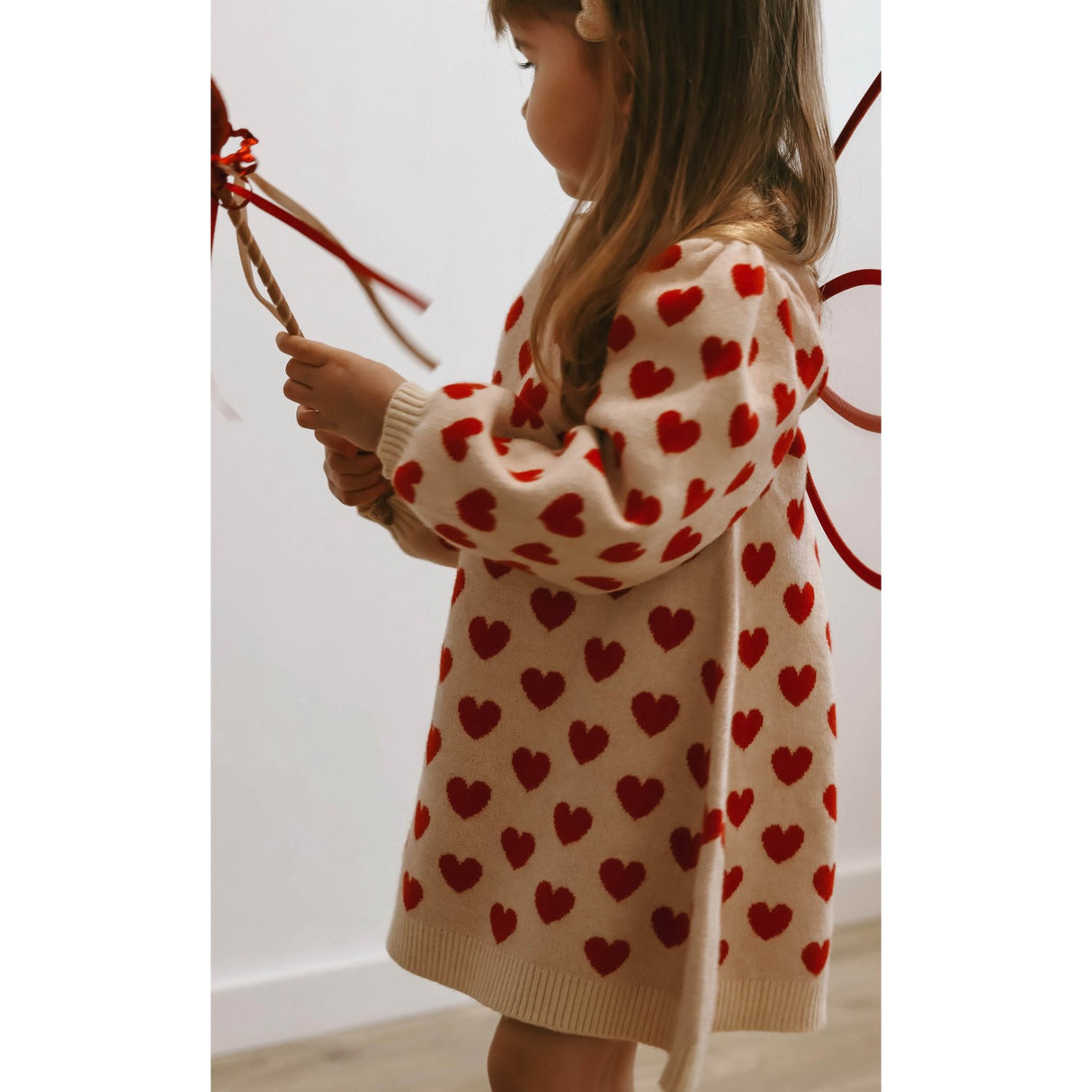 Fliink Pompeian Red/ Sandshell Alon Heart Klänning