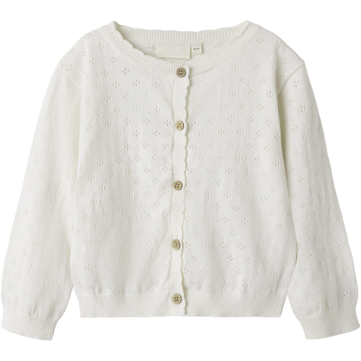 Lil'Atelier Coconut Milk Gliva Ivo Stickad Cardigan