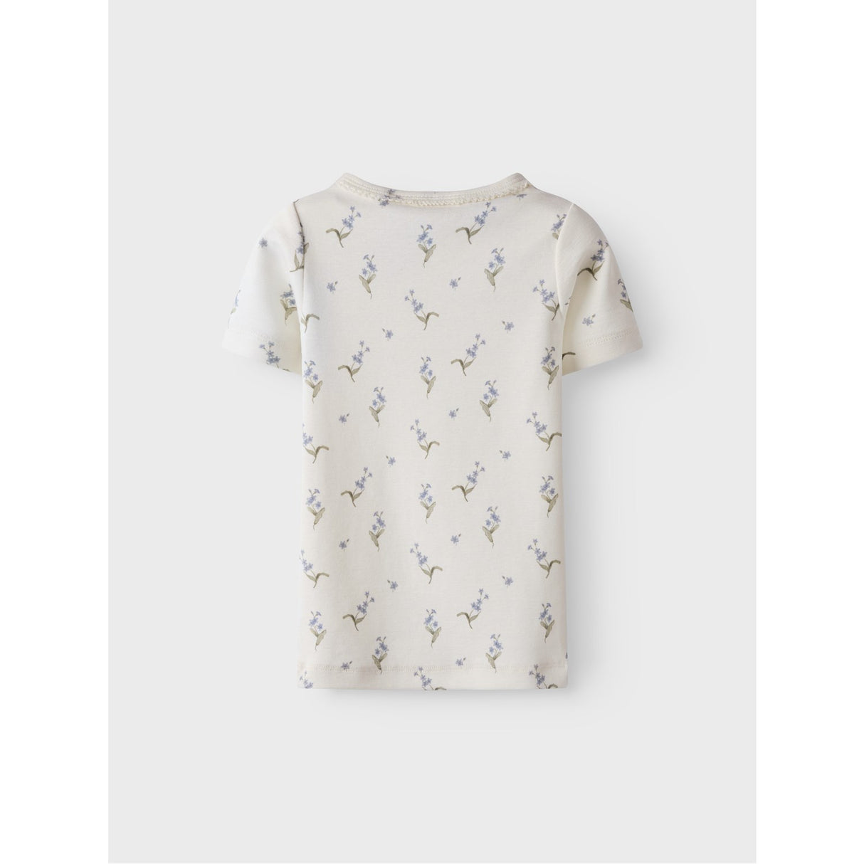 Lil'Atelier Coconut Milk Forget Me Not Gayo Sig Slim T-Shirt