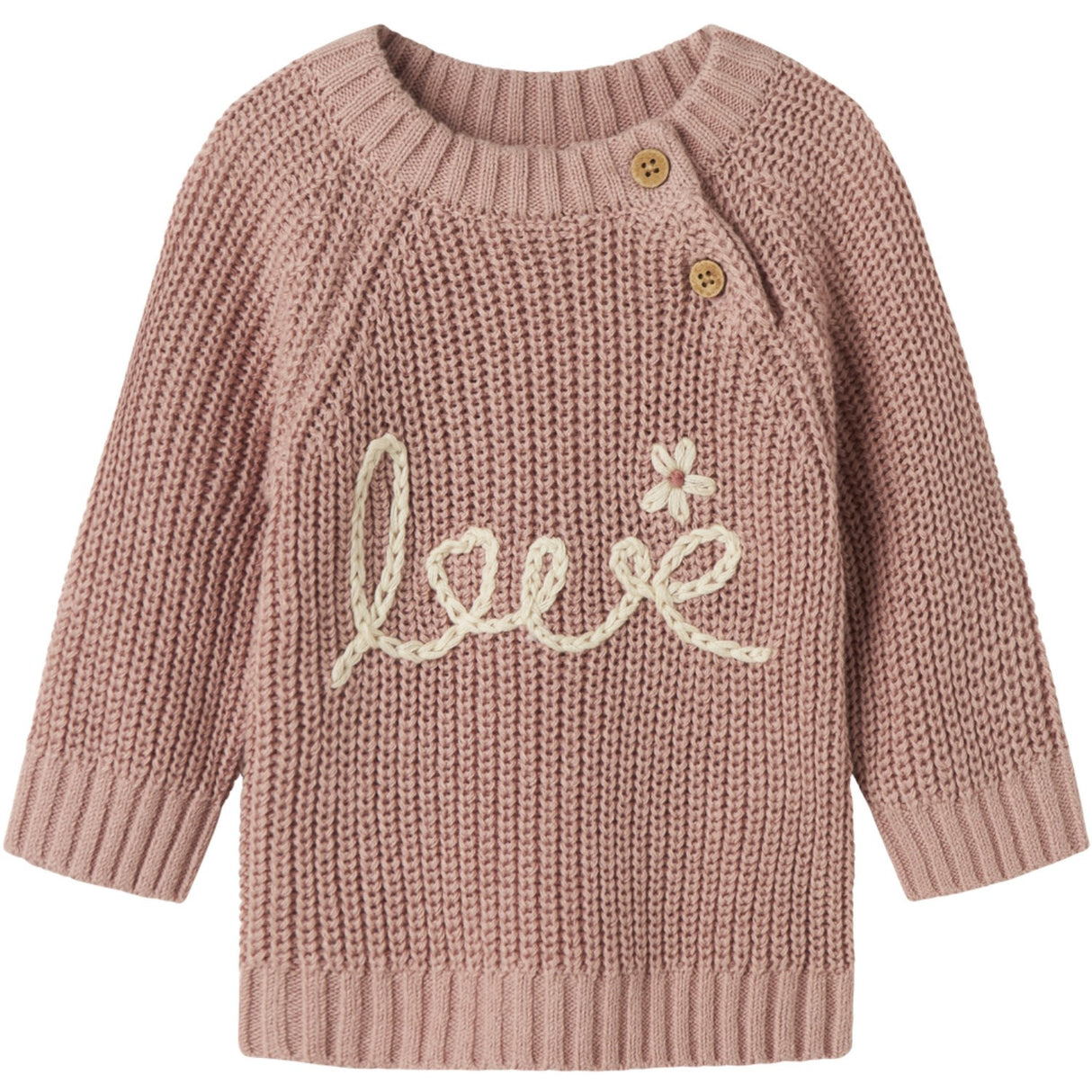 Lil'Atelier Misty Rose Emlen Emb Stickad