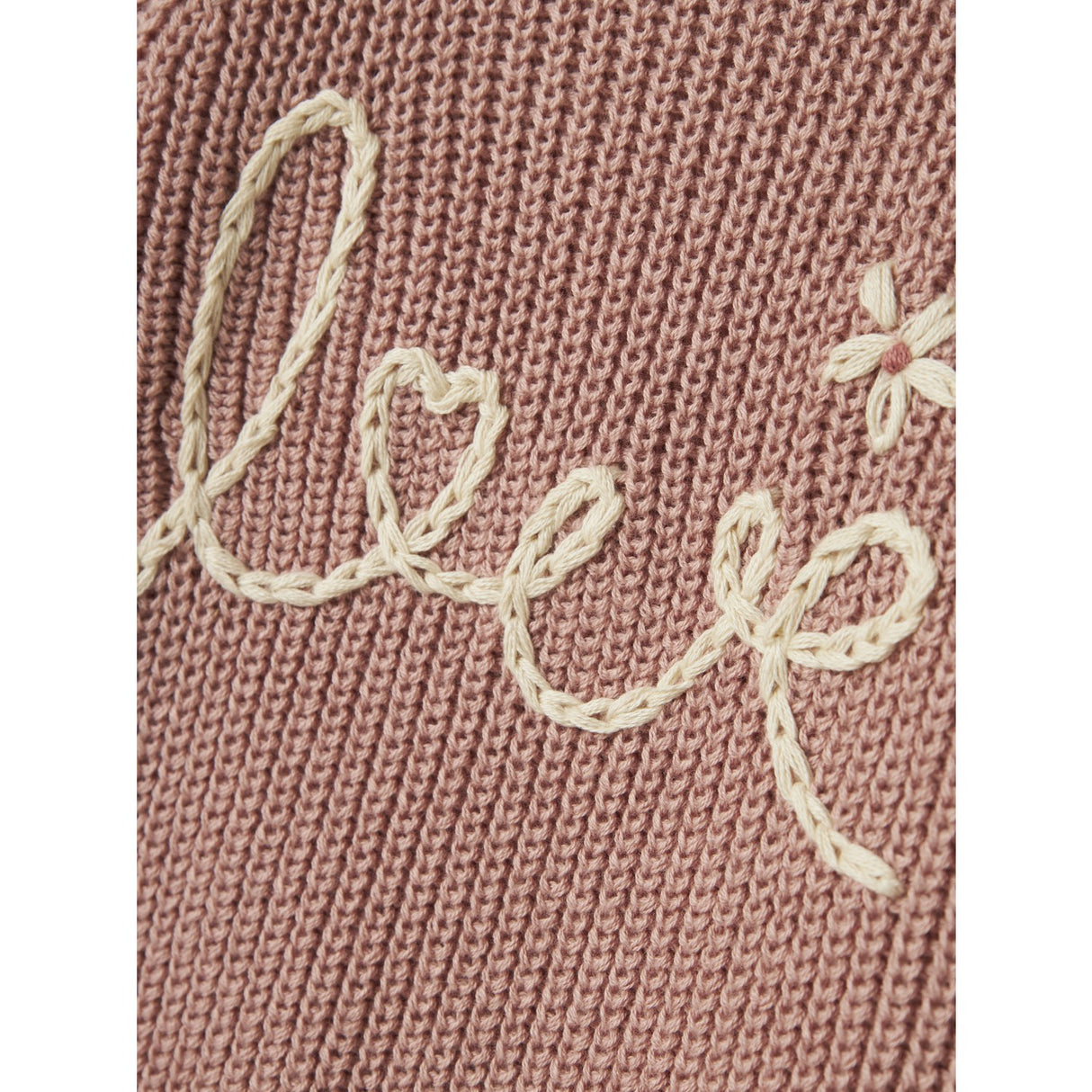 Lil'Atelier Misty Rose Emlen Emb Stickad