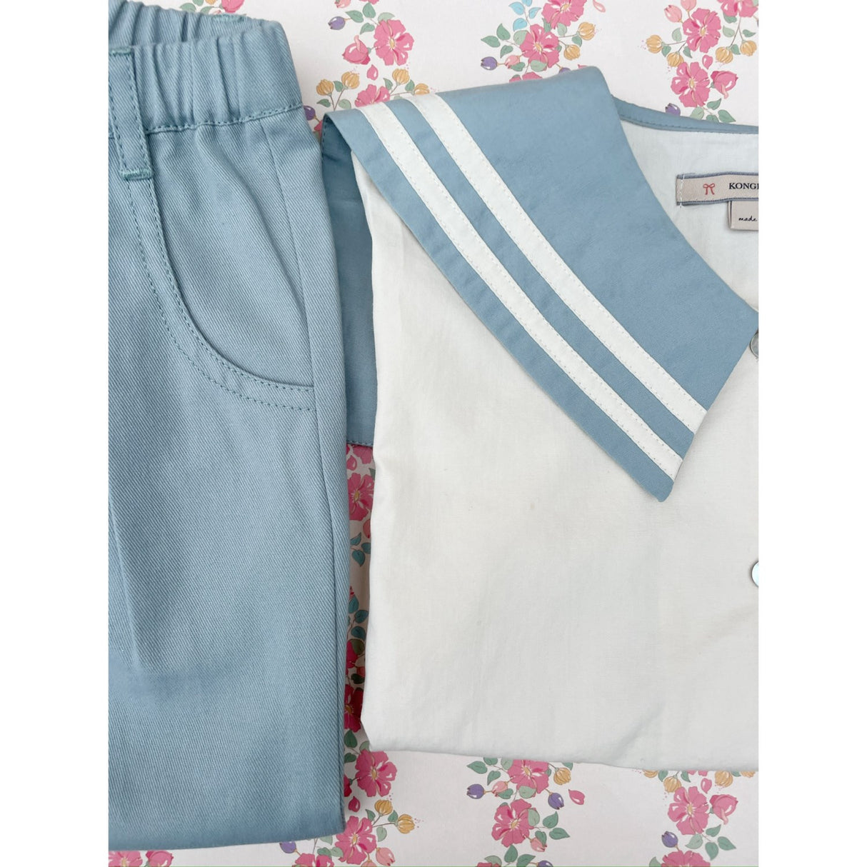 Konges Sløjd Ashley Blue Celebration Sailor Skjorta GOTS