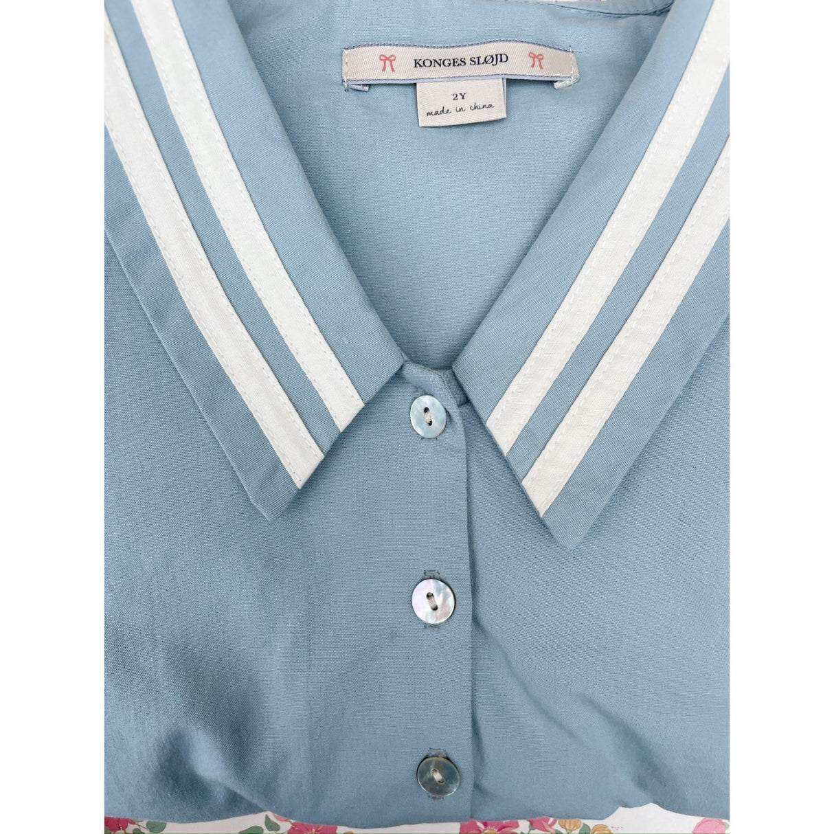 Konges Sløjd Ashley Blue Celebration Allie Sailor Klänning GOTS