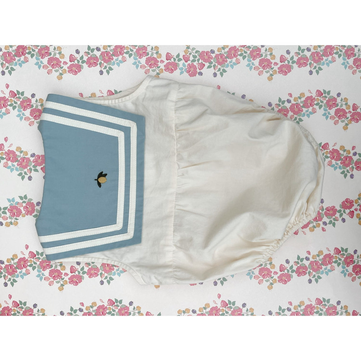 Konges Sløjd Ashley Blue Celebration Sailor Romper GOTS