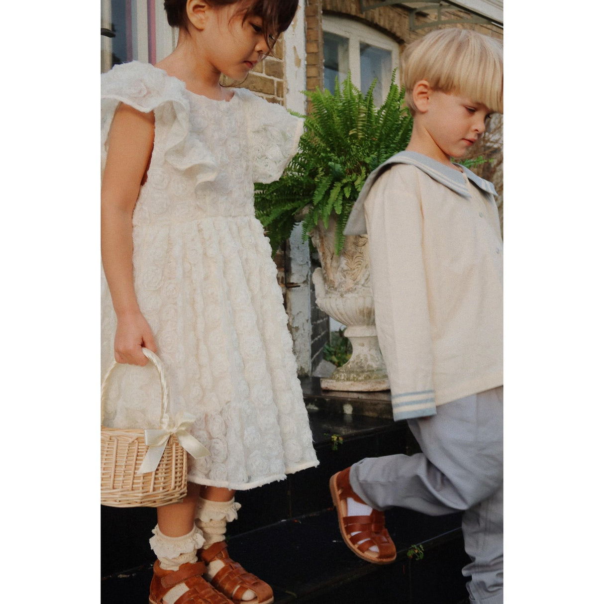 Konges Sløjd Ashley Blue Celebration Frankie Byxor GOTS