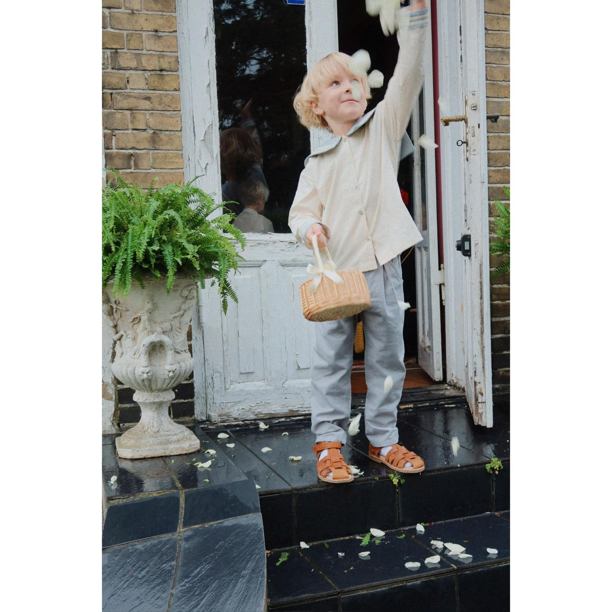 Konges Sløjd Ashley Blue Celebration Frankie Byxor GOTS