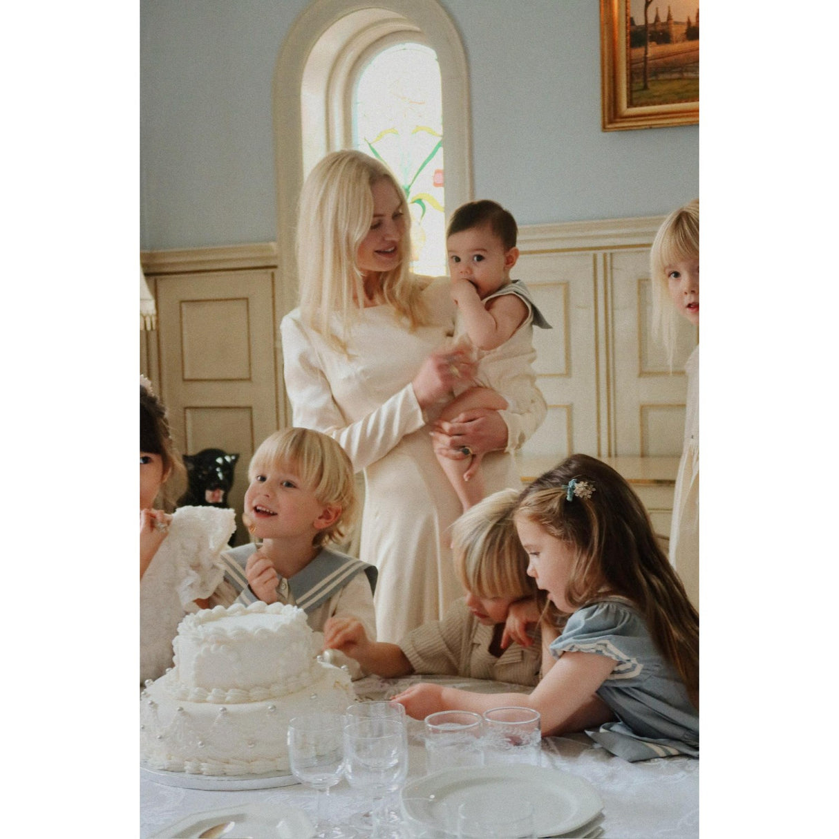 Konges Sløjd Ashley Blue Celebration Sailor Romper GOTS