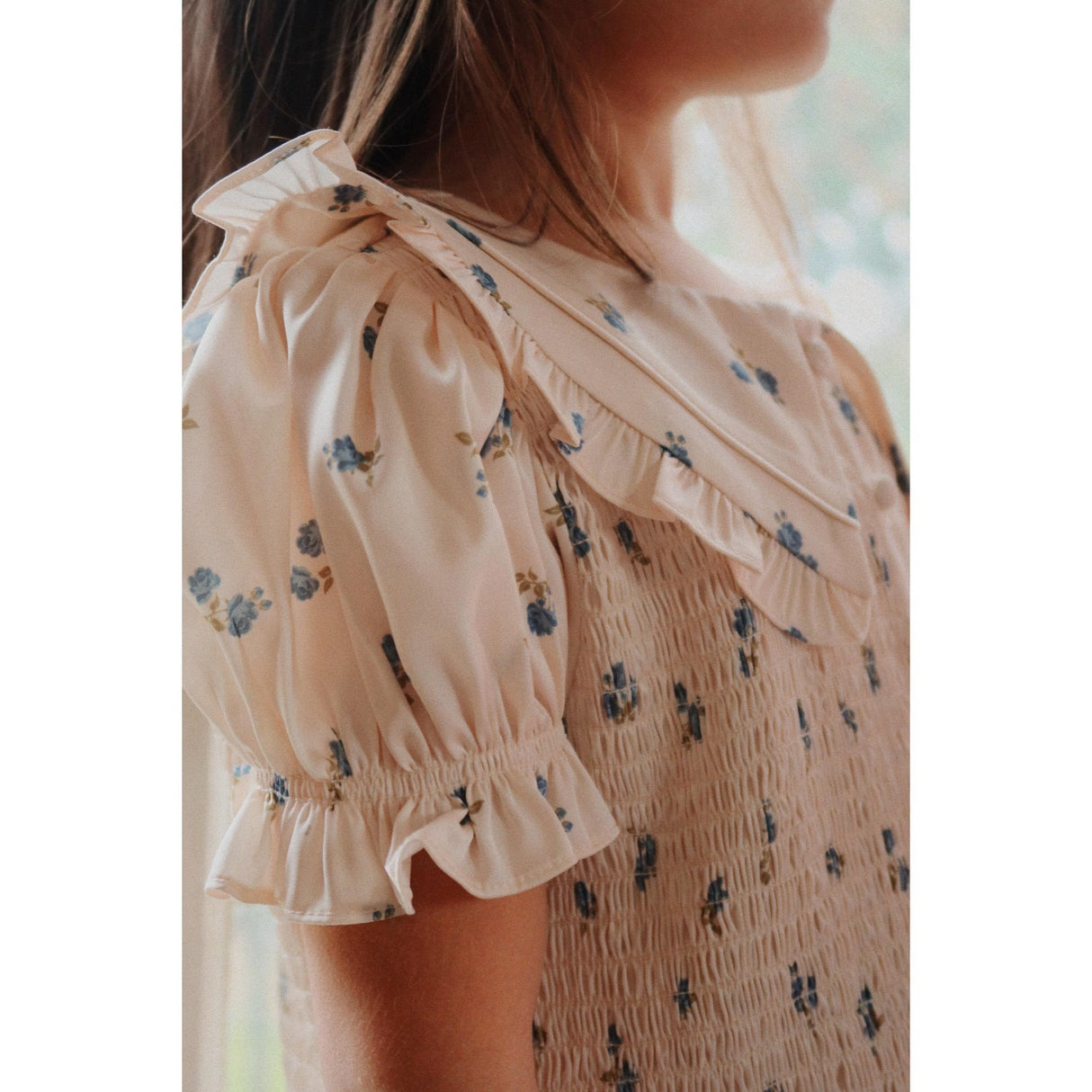 Konges Sløjd Rosa Bleu Celebration Sheeny Smock Klänning