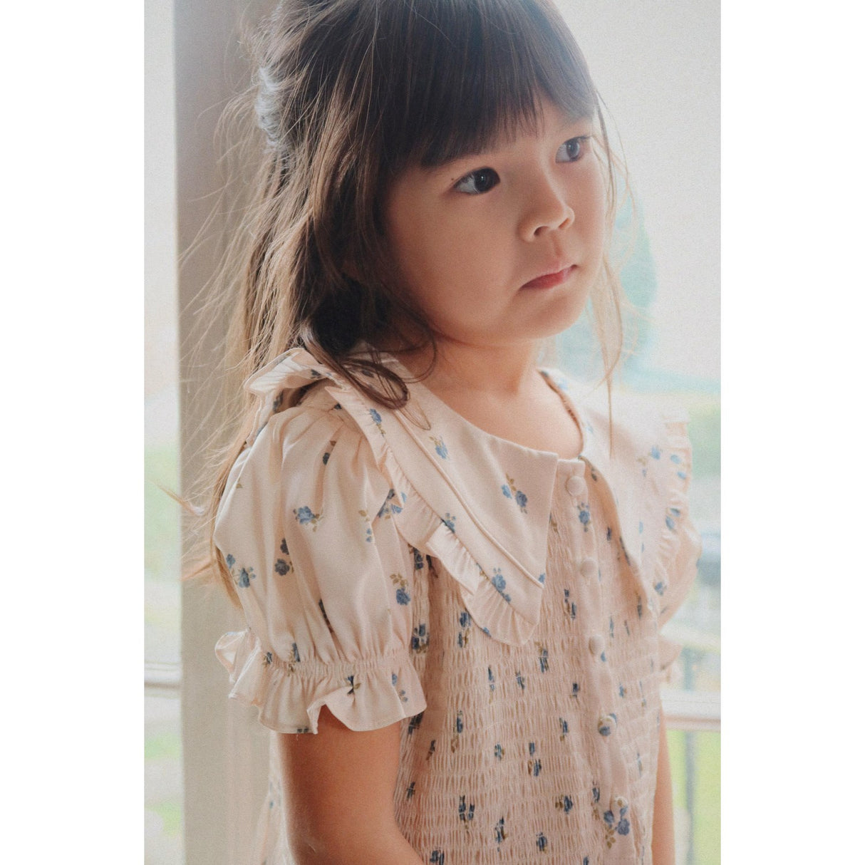 Konges Sløjd Rosa Bleu Celebration Sheeny Smock Klänning