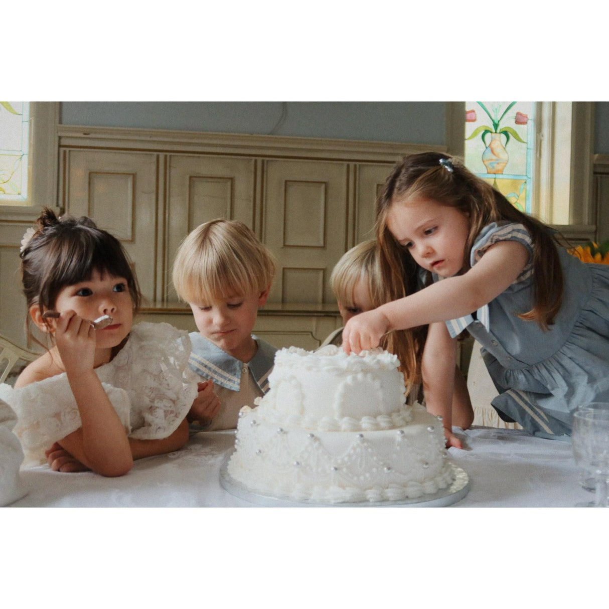 Konges Sløjd Ashley Blue Celebration Allie Sailor Klänning GOTS