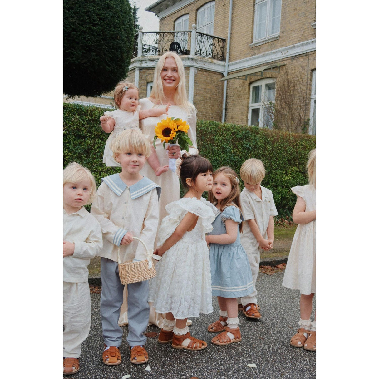 Konges Sløjd Ashley Blue Celebration Frankie Byxor GOTS