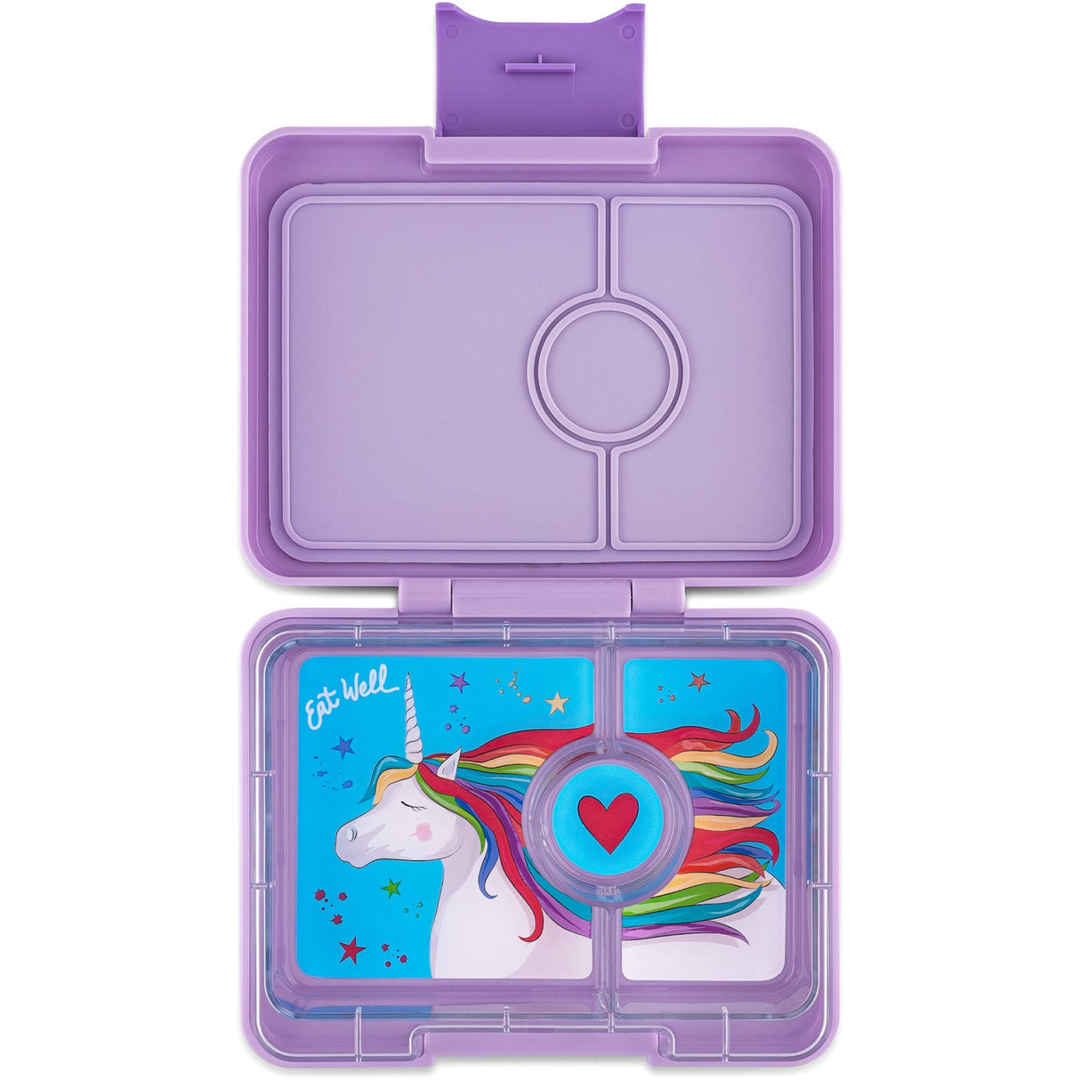 Yumbox Lavande Purple / Unicorn Tray Snack Size Bento Lunch Box