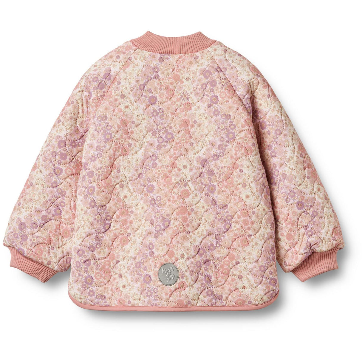 Wheat Lilac Flower Rainbow Vändbar Thermo Jacka Lake