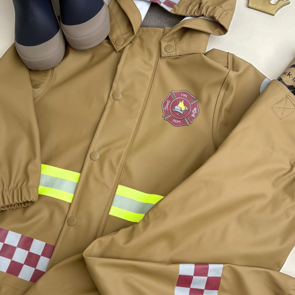 Mikk-Line Kelp Firefighter Suspenders Rain Sett