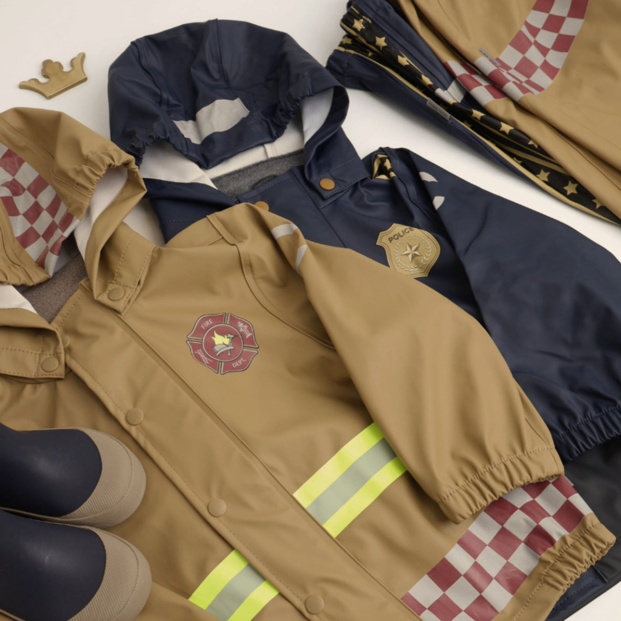 Mikk-Line Kelp Firefighter Suspenders Rain Sett