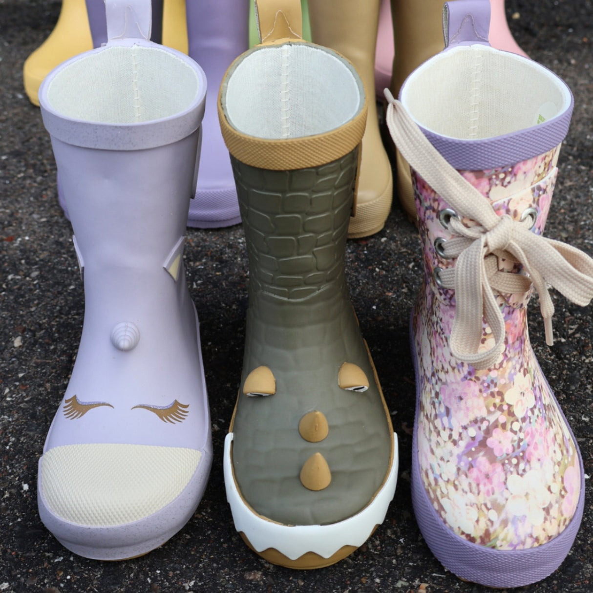 Mikk-Line Lavender Aura Unicorn 3D Gummistövlar