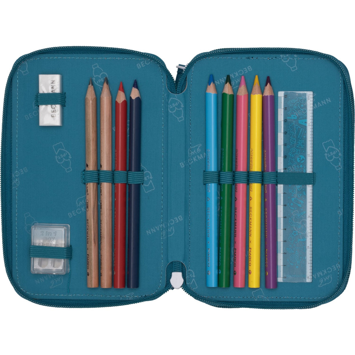 Beckmann Jungle Game Tre-lags Pennfodral M/Indhold