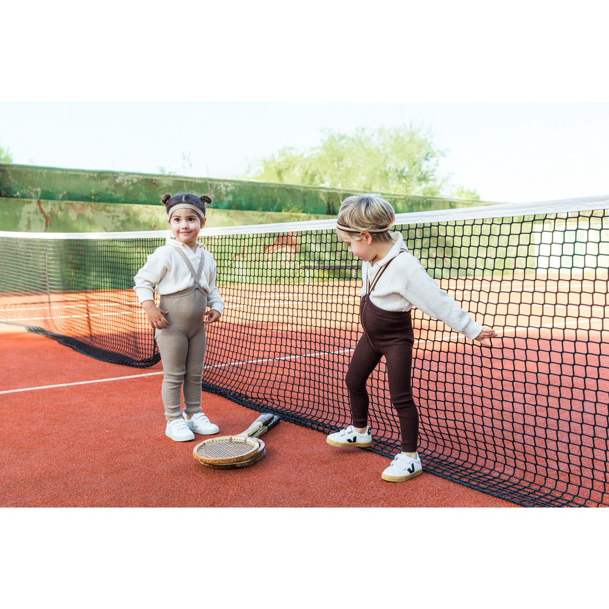 Silly Silas Chocolate Brown Striped Footless Strumpbyxar