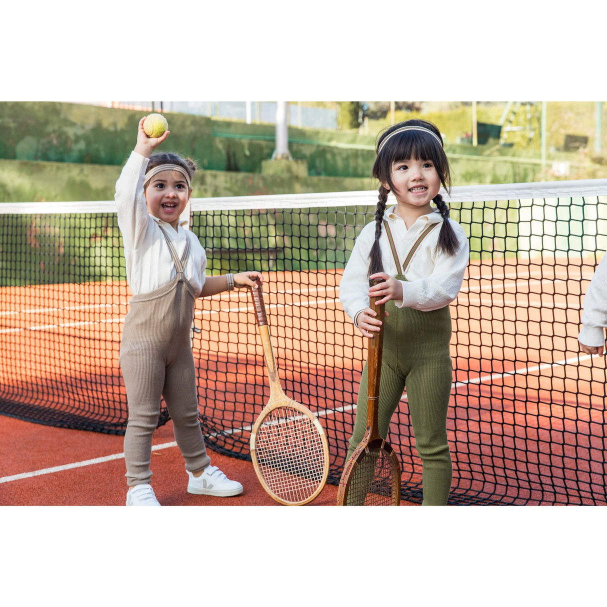 Silly Silas Olive Striped Footless Strumpbyxar