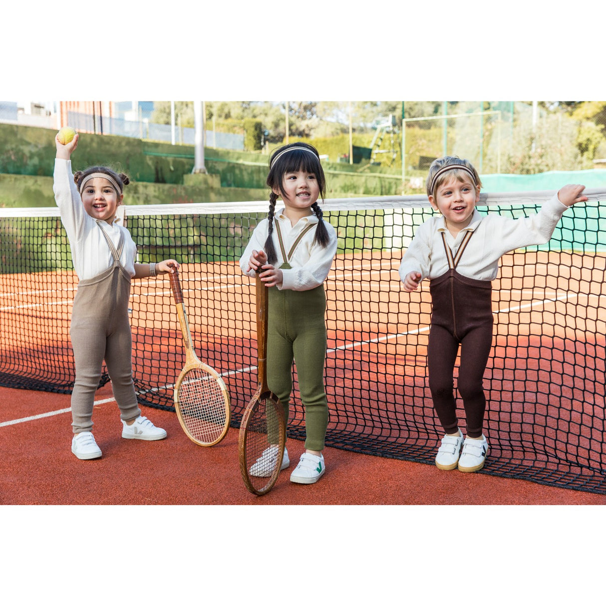 Silly Silas Olive Striped Footless Strumpbyxar