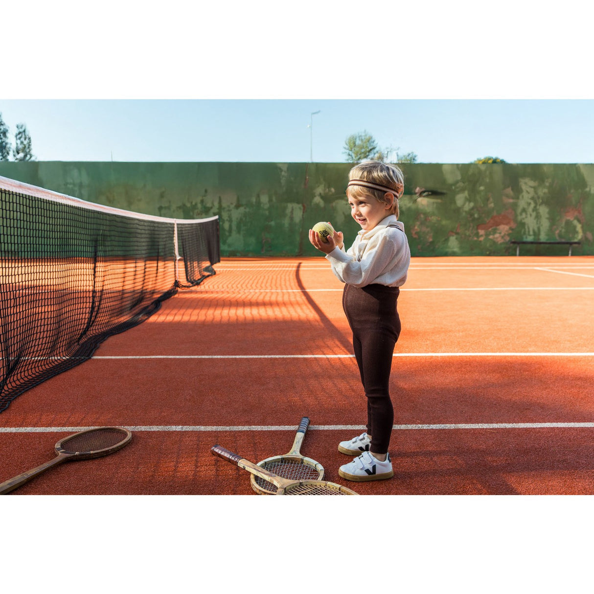 Silly Silas Chocolate Brown Striped Footless Strumpbyxar