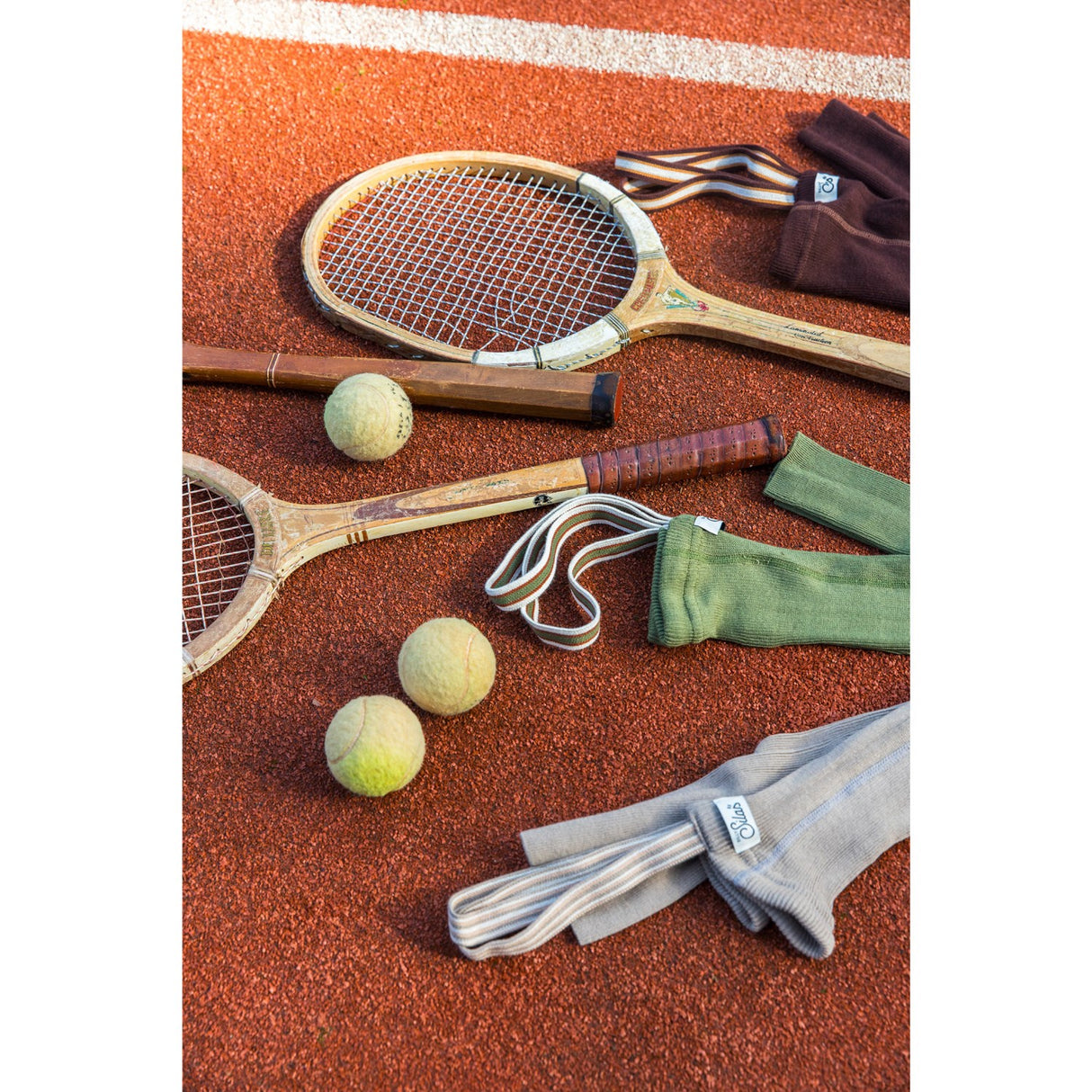 Silly Silas Oyster Grey Striped Footless Strumpbyxar