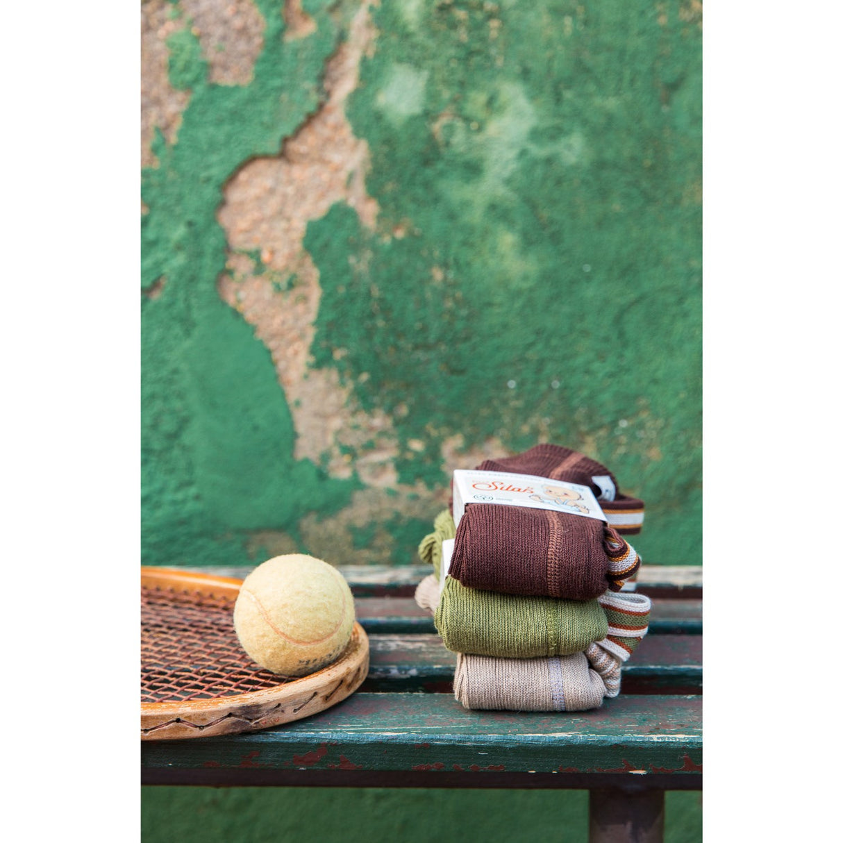 Silly Silas Chocolate Brown Striped Footless Strumpbyxar