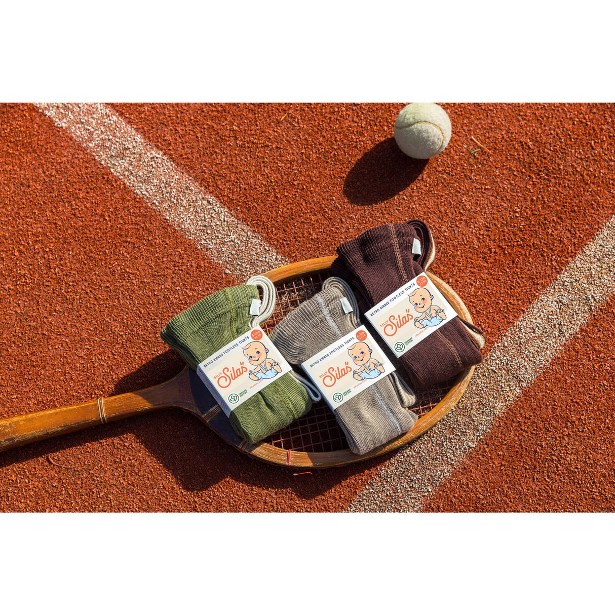 Silly Silas Olive Striped Footless Strumpbyxar