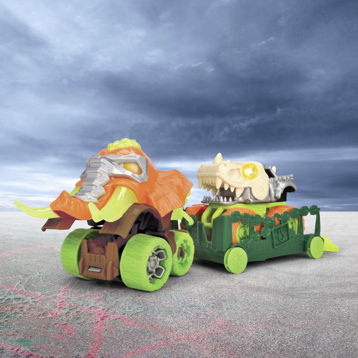 Dickie Toys Monster Ranger Dinosaur Bil Med Anhænger