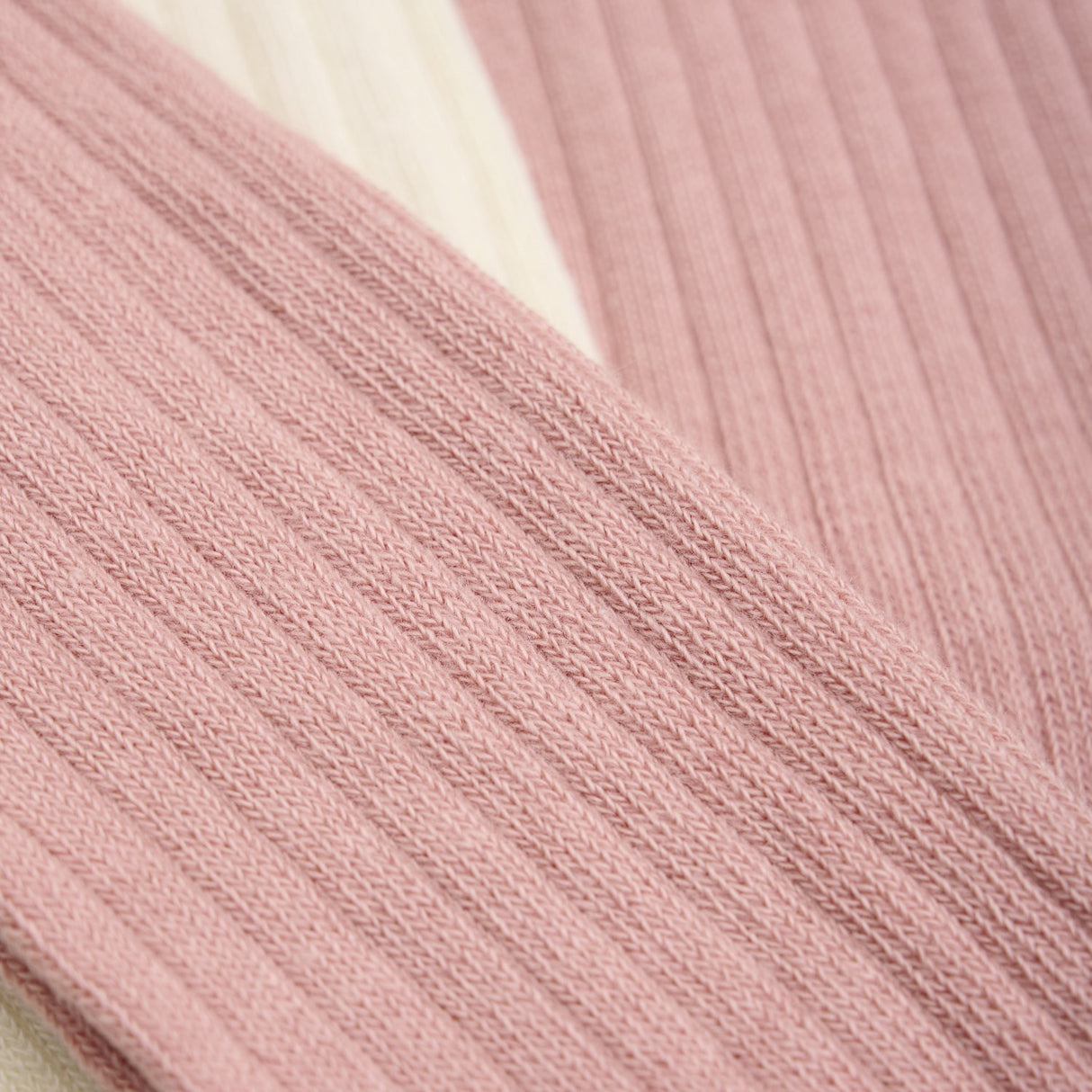 Minymo Ash Rose Strumpbyxar Solid Rib 2-Pack