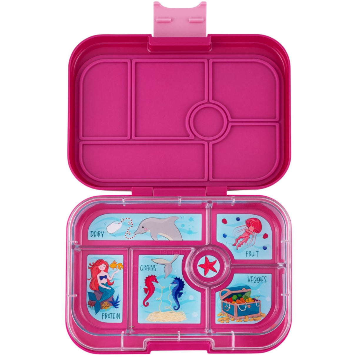 Yumbox Malibu Purple / Mermaid Tray Original 6 Rum Matlåda