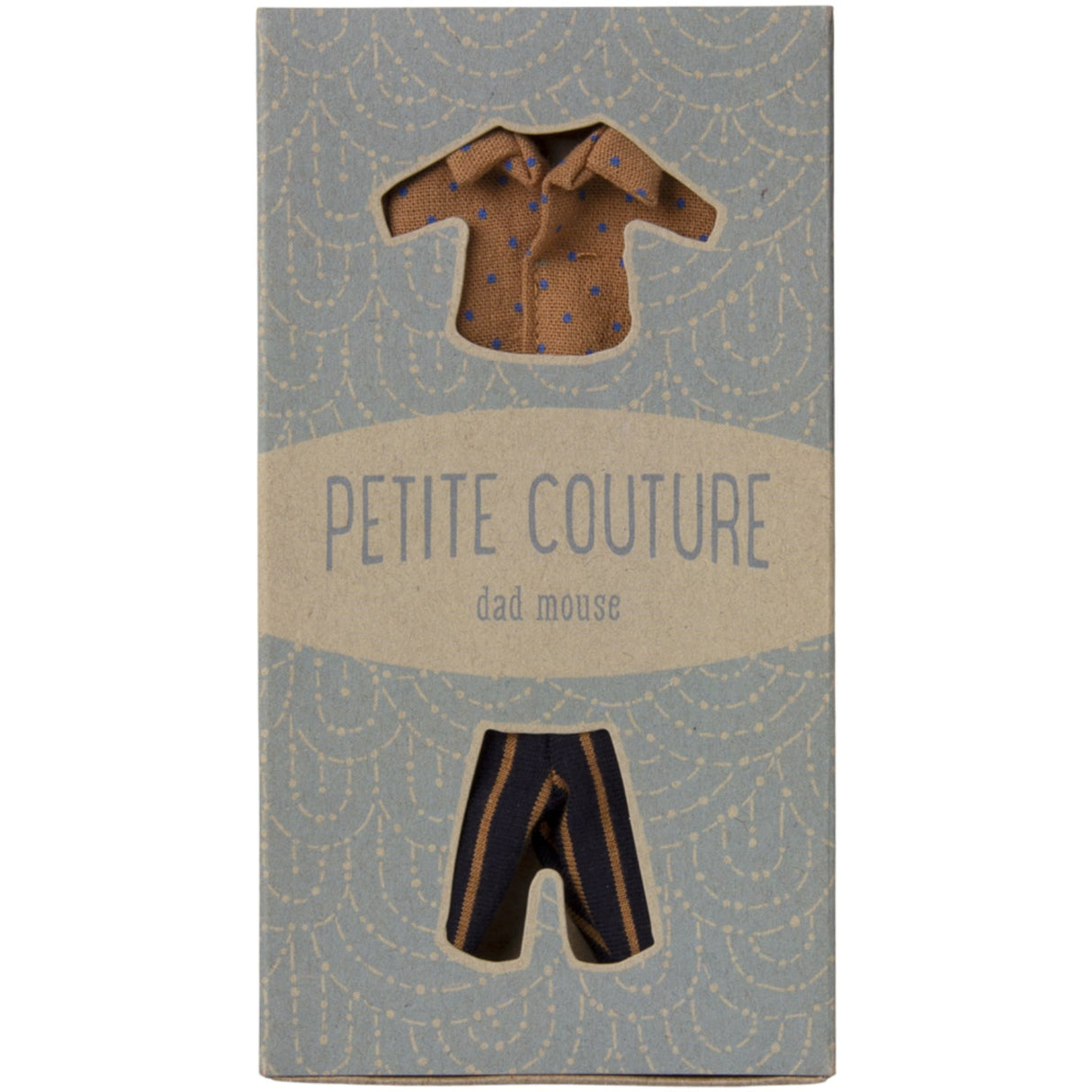 Maileg Skjorta Och Striped Pants, Dad Mouse