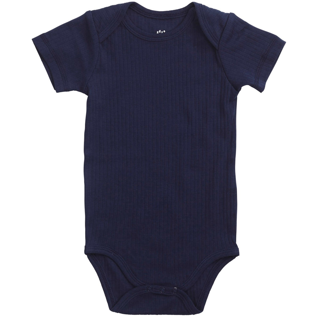COPENHAGEN COLORS Navy Rib Jersey Kort Sleeve Body
