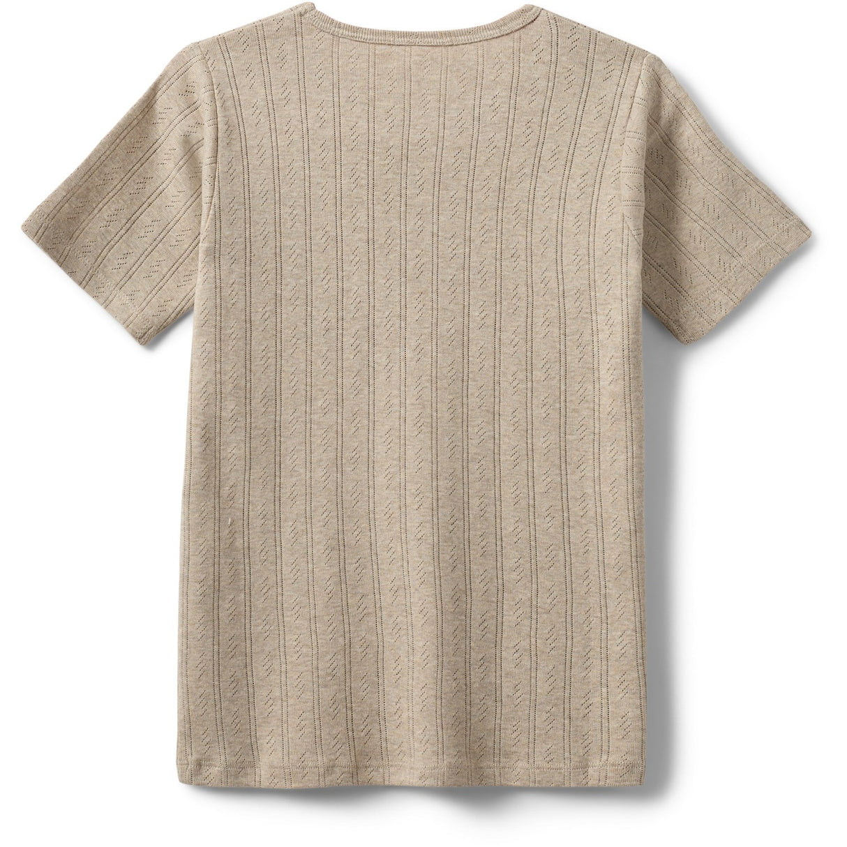 Sofie Schnoor Beige Pipersy Pointelle T-Skjorta