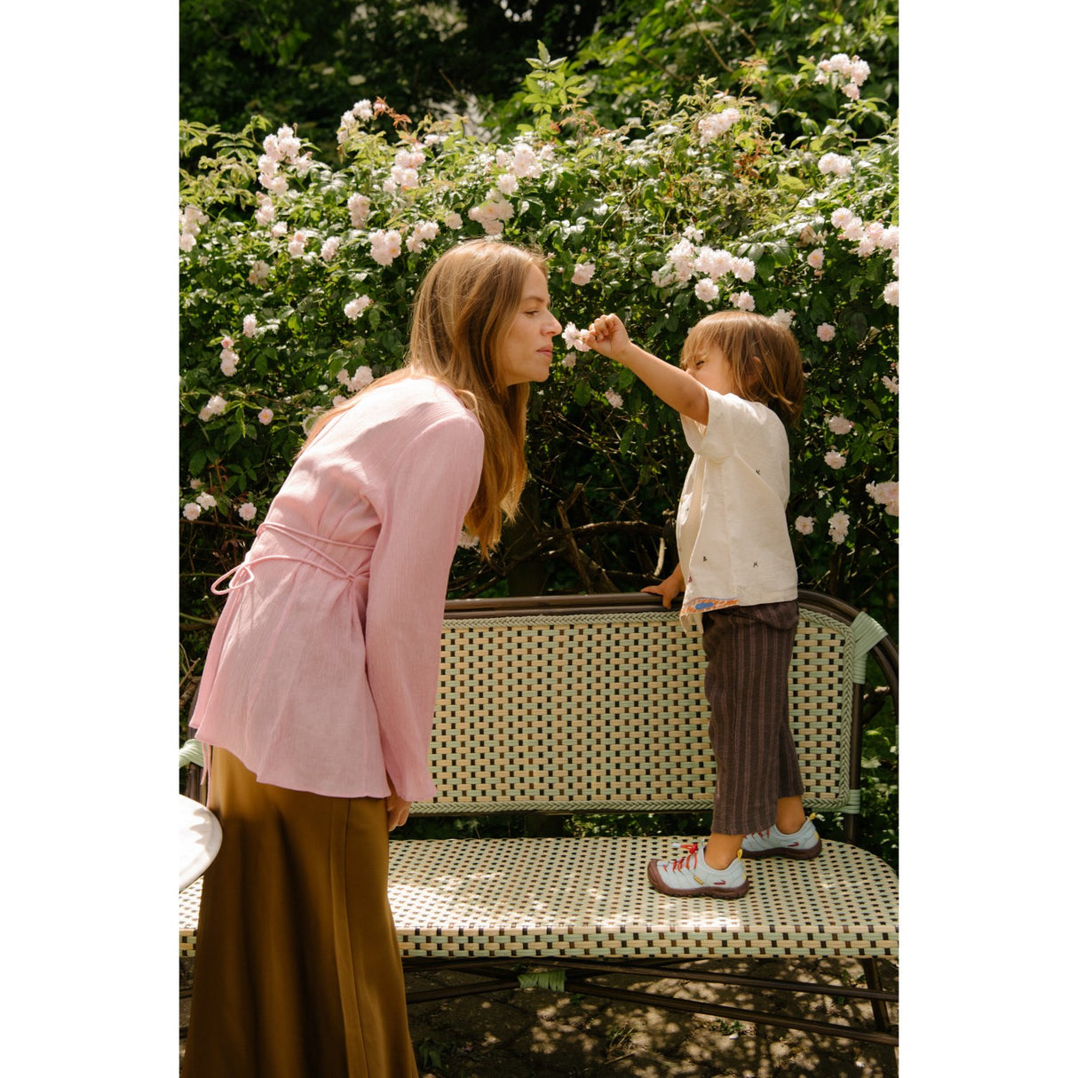 Bisgaard Sky Blue Trine Kjær X Robin Lace Skor