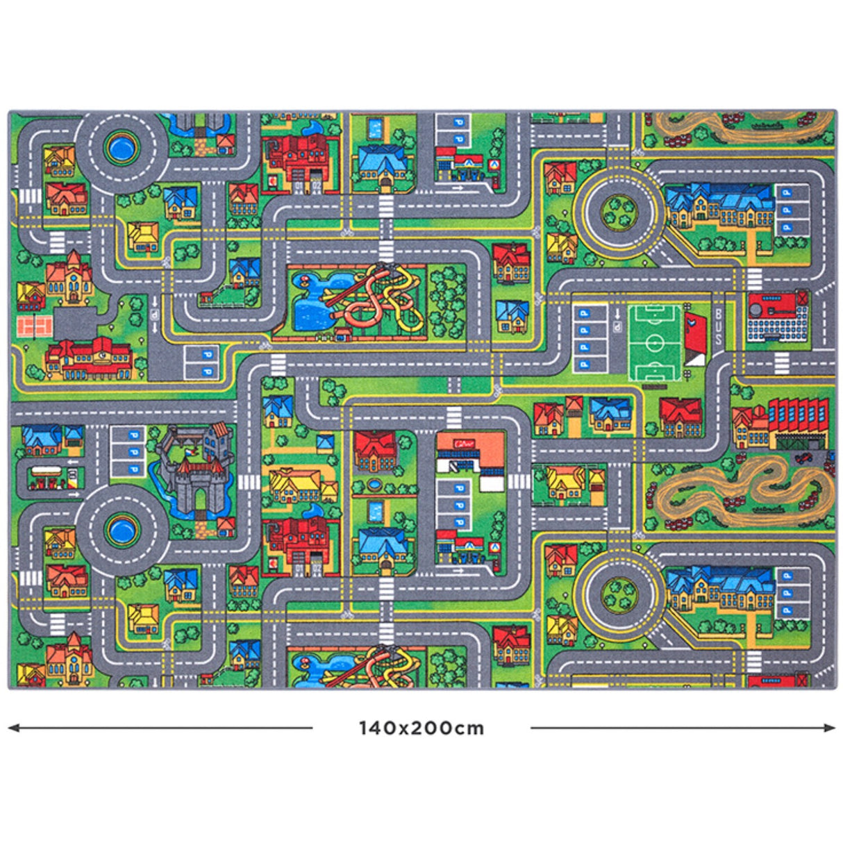 Rebel Roads City Life Matta - 140 X 200 Cm